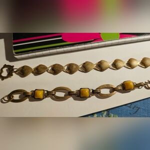 Vintage Brass Bracelet Set